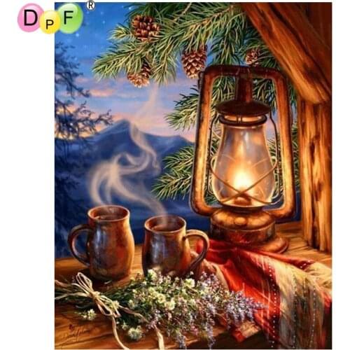 DPF DIY Lamp cup 5D full square 3D diamond painting cross stitch crafts diamond embroidery home decor wall painting mosaic kit