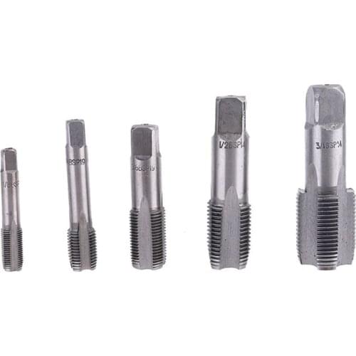 G1/8 G1/4 G3/8 G1/2 G3/4 55 Degrees Steel G Thread Tap Cylindrical Pipe Thread Tap for Bench Drill Tapping Machine Parts