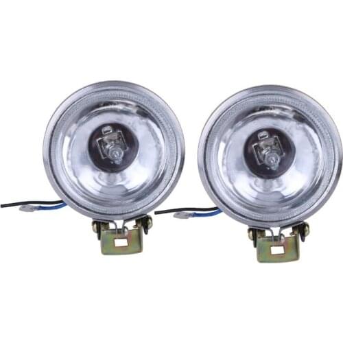 12V 55W 24V 70W 3" Round Car Fog Light Working Lamp Bulb Reversing Light Anti-fog Glass Automobiles Side Work Lights Accessories