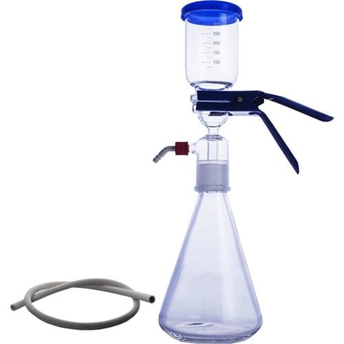 250ml-5000ml New Lab Suction Filtration Apparatus Glassware Kits w/300 Milliliter Graduated Funnel Designed