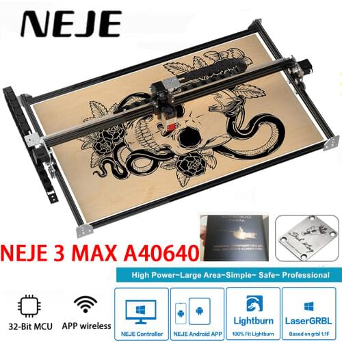 NEJE Master 2S Max 460 x 810 mm professional laser engraving machine, laser cutter - lightburn - bluetooth - app control