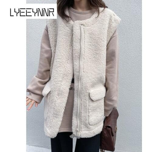 Женские длинные жилеты LYEEYNNR China At AliExpress