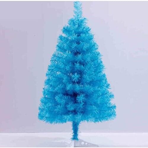 60cm Lake Blue Small Trees for Christmas PVC High Quality Home Desk Decoration Supplies Environmentally friendly SMAS Tree