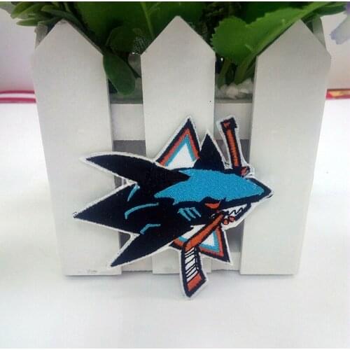 Fashion Clothing Diy Embroider Shark Badge Iron on Patch deal with it Cartoon Patches for Clothes Girls Badges Stickers