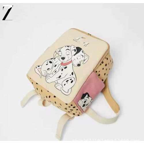 Spotty dog Backpack Cartoon Disney School Shoulder Bag Kids Canvas Soft Baby Boys Girls Backpack Kids Birthday