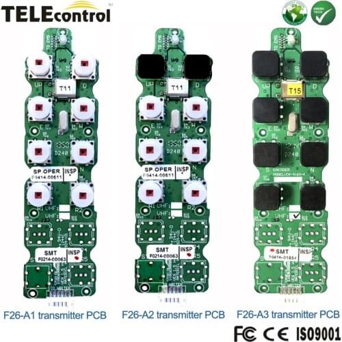Telecontrol 8 keys industrial crane remote control transmitter emitter PCB or CPU Circuit board for F26-A1 F26-A2 F26-A3