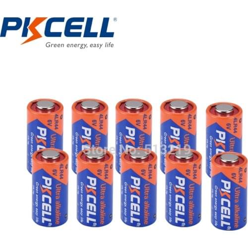 10pcs 4LR44 6V Dry Alkaline Batteries for Dog Training Shock Collars A544V 4034PX PX28A L1325 4AG13 544 4A76 Camera Battery
