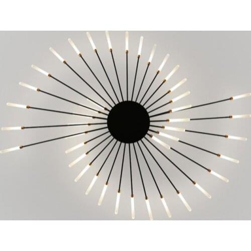 Nordic Minimal Led Ceiling Light Spiral Fireworks Designer Ceiling Lighting for Living Room Home Decor Bedroom Dandelion Lamps