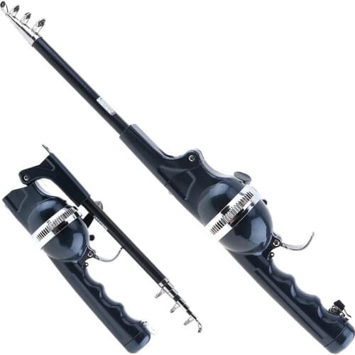 1.4m Fiber Foldable Sea Fishing Rod Built-in Fishing Reel Set with 80m Line Travel Portable Lure Pole Saltwater Winter Ice Rods