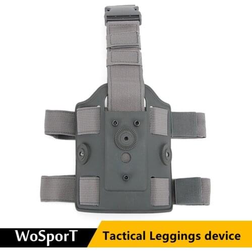 Tactical Leg Holster Adapter Platform Drop Thigh Holster Pouch Concealed Carry for Glock Pistol Holster Paddle Hunting Gear