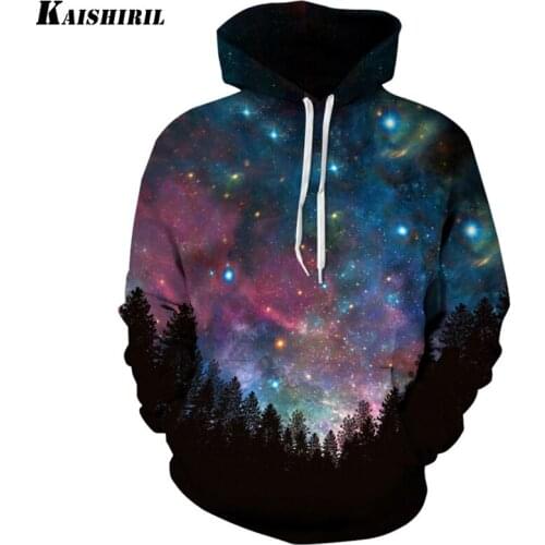 Hoodies Men 3D Night Sky Printed Stranger Things Hoody Sweatshirt For Women Male Couples Streetwear Hip Hop Mens Hoodies S-3XL