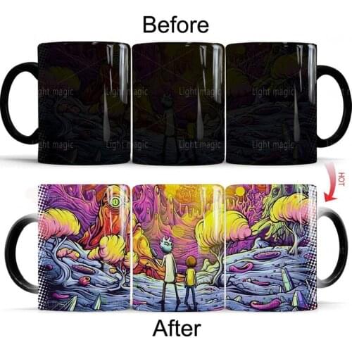 Magic Monster Forest Mug 11oz Creative Ceramic Color Changed Tea Cup and Mug 2022 Children Year Gift Mug