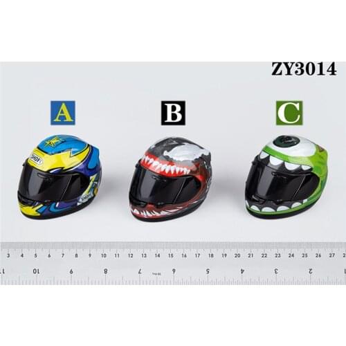 ZYTOYS ZY3014 1/6 Scale New Motorcycle Helmet Model Accessories for 12 inch Action Figure Body Model