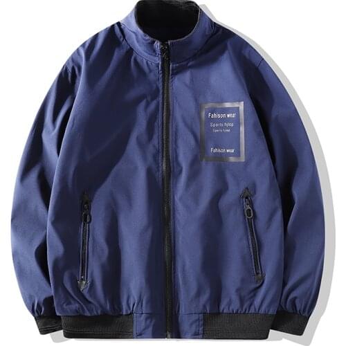 2021 Spring and Autumn Plus Size Fashion Trend Jacket Mens Short Loose Plus Fat Plus Size Jacket M-8XL