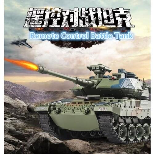 47CM 1:18 Scale Germany 2A6 Russia T90 main Battle RC Tank 789 2.4G Smoke And Bullet Lanuch Army Battle Model Military Tank Toy