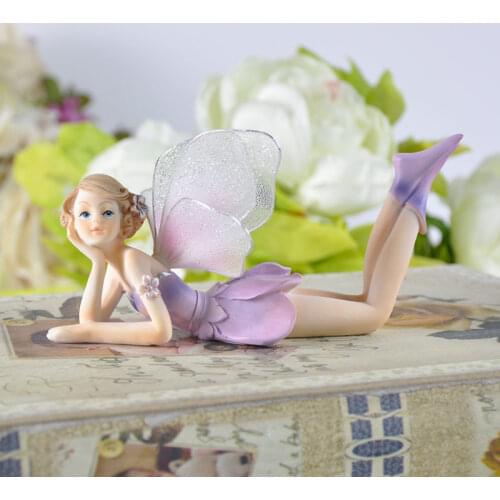 Resin Home Decoration Playful Angel Fairy Doll Decoration Birthday Gift Valentines Day Gift Miniature Figurines Home Decor Craft