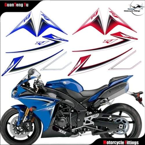 For Yamaha YZF-R1 09-13 Motorcycle Full Set Fairing Sunscreen Waterproof Sticker Protection 3M Decals High Quality and Durable