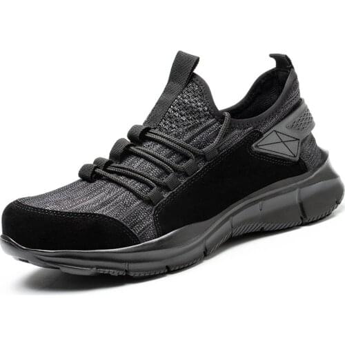 Lightweight Breathable Non-slip Protective Safety Shoes Work Shoes Anti-smashing and Anti-piercing Steel-toed Shoes Men 2021 New