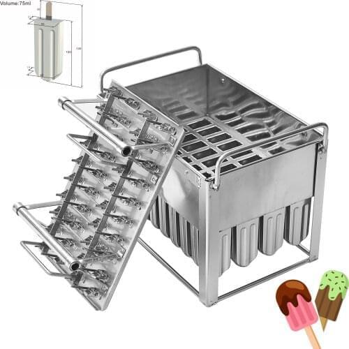 30/40 Cavitis Stainless Steel Ice Cream popsicle mold with full 304 Leave Item Number E.G. XJH9034