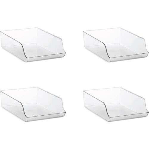 Fashionrefrigerator Organizer Bins Plastic Fridge Water Bottle Storage Dispenser Drink Holder For Pantry Kitchen Cabinets