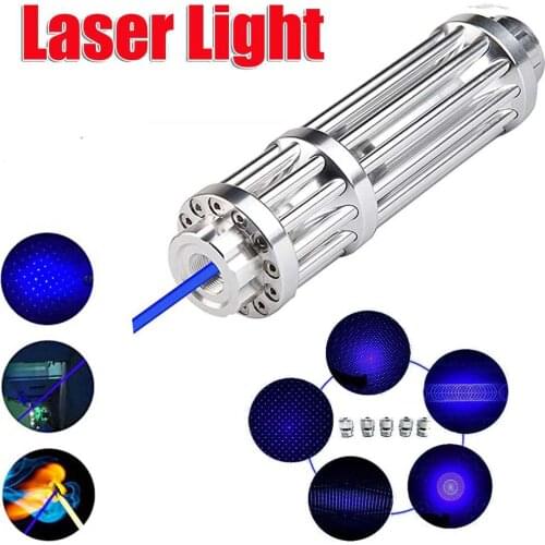 Powerful Laser That Burn Laser Torch 450nm 10000m Focusable Blue Laser Pointers Flashlight Burn Match Candle Lit Firecrackers