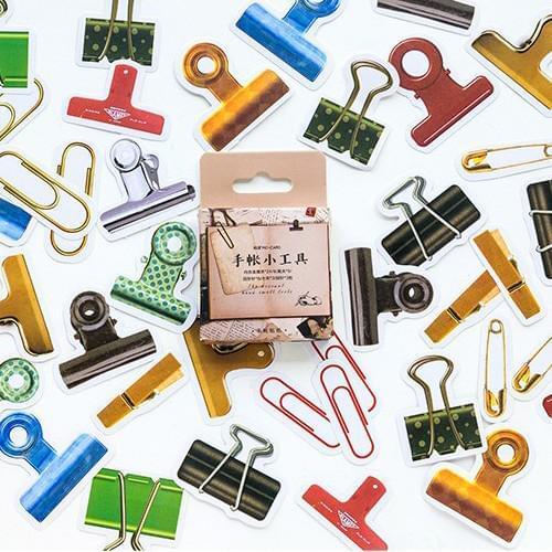 45 Pcs/lot Cute Clip Tool Mini Sticker Decoration Diy Scrapbooking Sticker Stationery Kawaii Diary Label Sticker