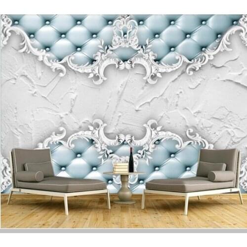 Papel de parede Modern European-style plaster soft pack pattern wallpaper mural,living room bedroom wall papers home decor