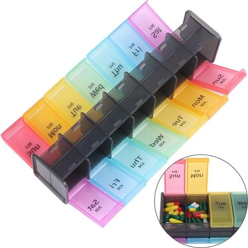 32/21/14/Slots Monthly Pill Organizer Box Tablet Holder Medicine Container Organizer Case Travel Daily Pill Storage Box