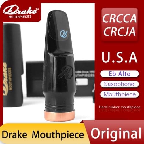 U.S.A Drake Original Saxophone hard rubber mouthpiece Ceramic resonance Eb alto sax CRCCA CRCJA