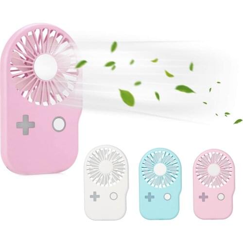 Portable Mini Fan USB Rechargeable Handheld Fan Adjustable Desktop Fan Air Cooler for Home Office Desk Outdoor Travel