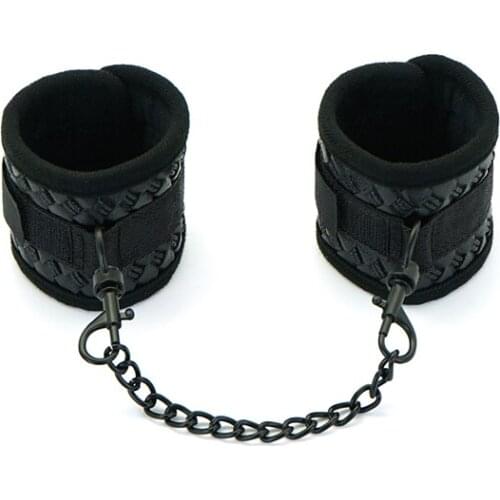 Sexy Faux Leather Plush Handcuffs Ankle Cuffs Restraints BDSM Bondage Sex Toys For Woman Restraints Exotic Accessories Sex Toys