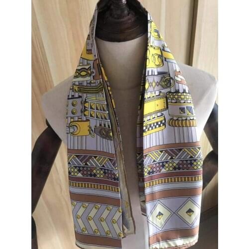 2020 New Arrival Fashion Spring Summer Classic Pattern 100% silk scarf 90*90 cm square shawl twill wrap for women free shipping