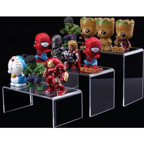 U Shaped Acrylic Storage Rack Clear Shelf Display Stand Desktop Organizer Holder For Toy Model Bag Shoes 20cm 24cm 26cm