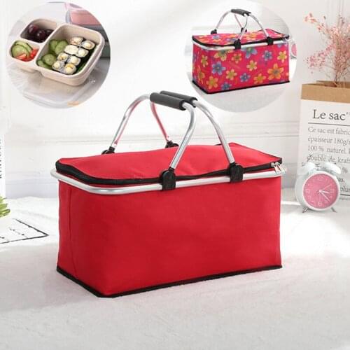 Outdoor Waterproof Insulated Bag With Lunch Box Food Delivery Bag Folding Picnic Fishing Cooler Bag Pizza Bag Food Thermal Bag