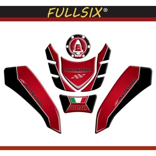 For MTS1200 1260 ENDURO 3D Gas Cap Tank Pad protection Sticker Decal for DUCATI Multistrada 1200 ENDURO MULTISTRADA 1260 ENDURO
