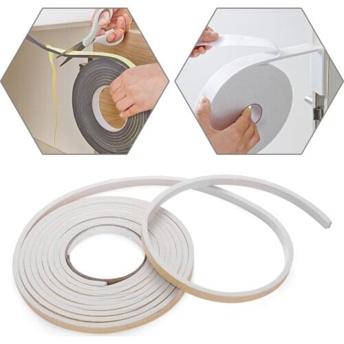 1PC 5M Soft Dusting Sealing Tape Self-adhesive Sealing Strip Car Door Noise Insulation Rubber Window Home Kitchen Accessories