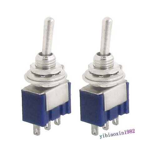 20 Pcs AC 125V 6A Amps ON/ON 2 Position 3 Pins SPDT Mini Toggle Switch