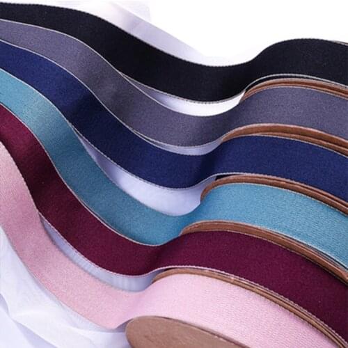 25/40mm Color side cotton ribbon diy bow hair accessories bouquet packaging webbing apparel Christmas gift package