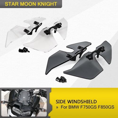Motorcycle Accessories Side Windshield Windscreen Handshield Wind Deflector For BMW F750GS F850GS F 850 GS 750 2018-up 2019 2020