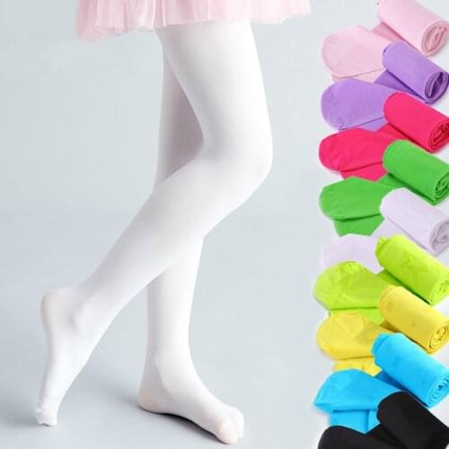 Velvet Ballet Tights for Girls Summer Elastic Baby Girl Toddler Tights Pure White Children Pantyhose Comfortable Kids Stockings