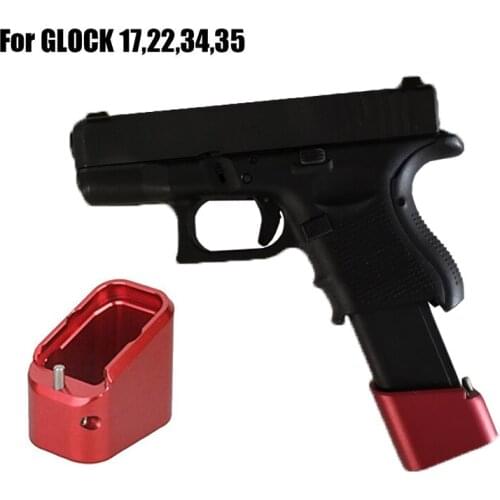 For GLOCK 17, 22, 34, 35 Tactical Magazines Base Pad Kit Fits For IPSC, USPUA, IDPA Magazine Extension Mit + Spring