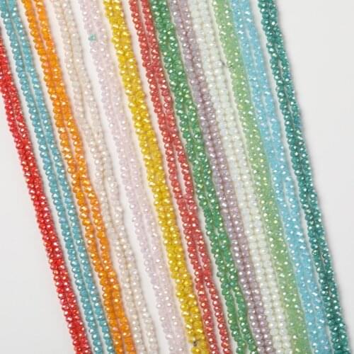 2x3mm New Shiny Color Crystal Rondelle Beads Glass Beads for Jewelry Making Jewelry Diy Beads Wholesale Jewelry Seed Beads