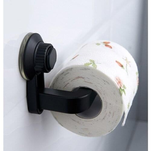 Kitchen Toilet Paper Holder Super Storage Suction Cup Wall Mount Removable Rack Kitchen Bathroom Sundries Organizers #08