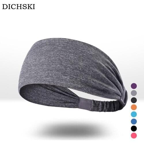 DICHSKI 2018 Sports Yoga Headbands Antiperspirant Bandana Men Quick Drying Guide Sweat Cycling Headband Running Fitness Headwear