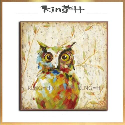 Habilidades artista pintado a mano de alta calidad animal abstracto águila pintura al óleo sobre lienzo hecho a mano abstracto f