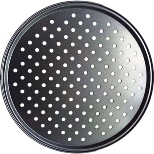 Pizza Pan with Holes 12 inch Round Pizza Crisper Pan Pizza Baking Bakeware for Home Restaurant Kitchen