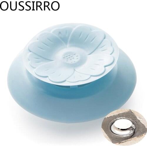 Circle Rubber Flower Sink Strainers Bathroom Floor Drain Filters For Bathtub Plug Water Hair Stopper Kitchen Basin Drainer Cover
