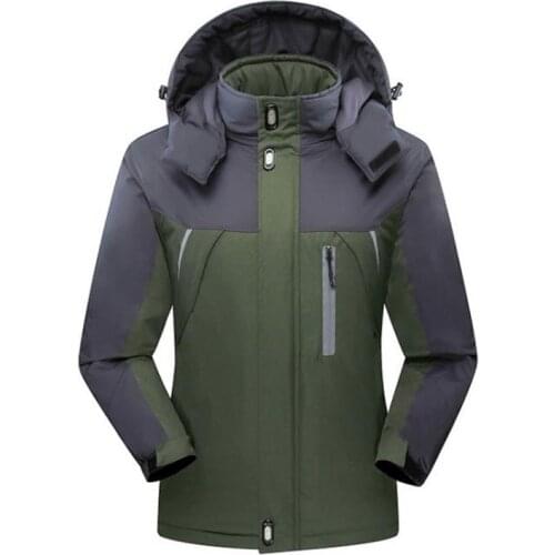 5XL Winter Outdoor Men Women Plus Velvet Jacket Waterproof Windproof Thermal Coat Camping Hiking Trekking Sports Hooded Jackets