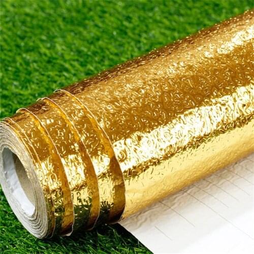 Width 45cm cabinet kitchen oil-proof stickers high temperature cooktop waterproof fume tile aluminum foil tin thick stickers