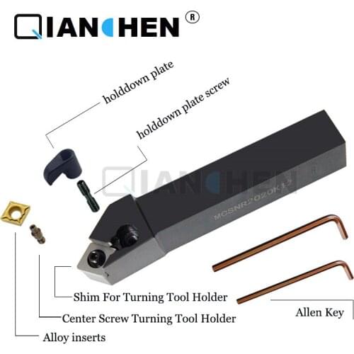 MCSNR/L,M Clamping CNC tool holder,External turning tools, Lathe cutting tool matching CNMG1204/1906 insert